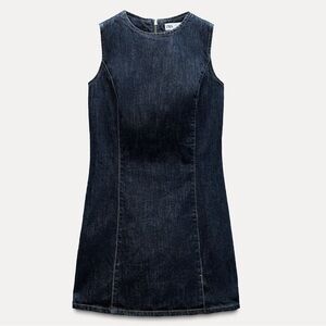Zara Sleeveless Denim Dress